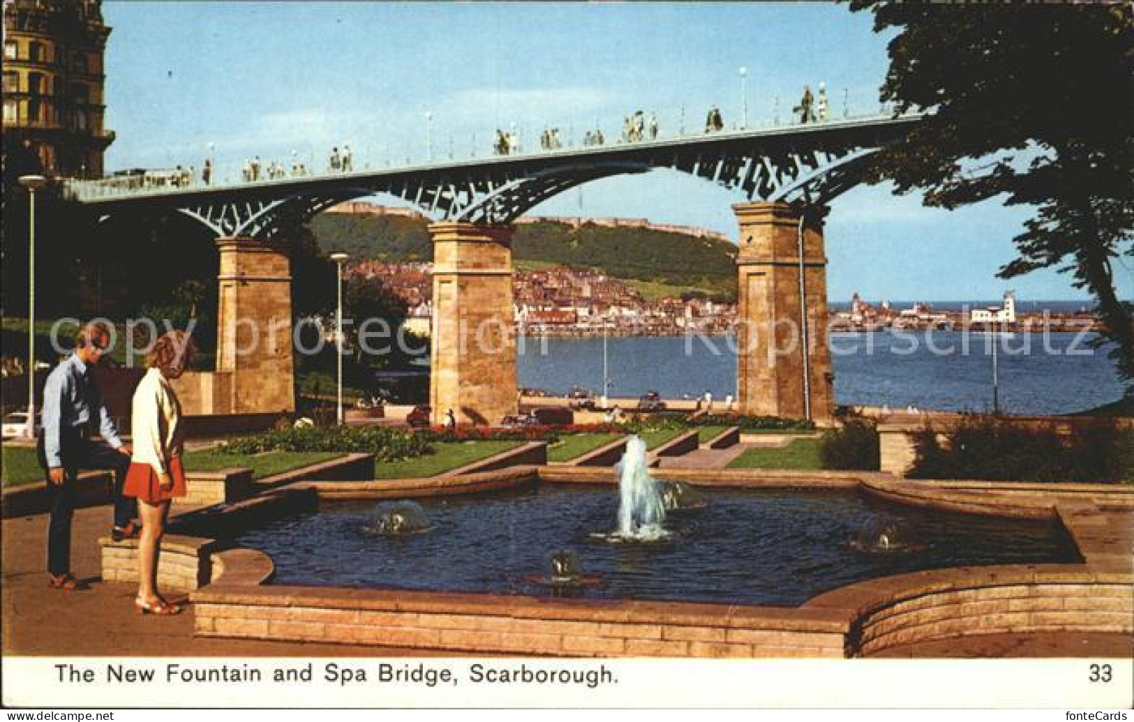 72167189 Scarborough UK The New Fountain And Spa Bridge Scarborough UK - Altri & Non Classificati