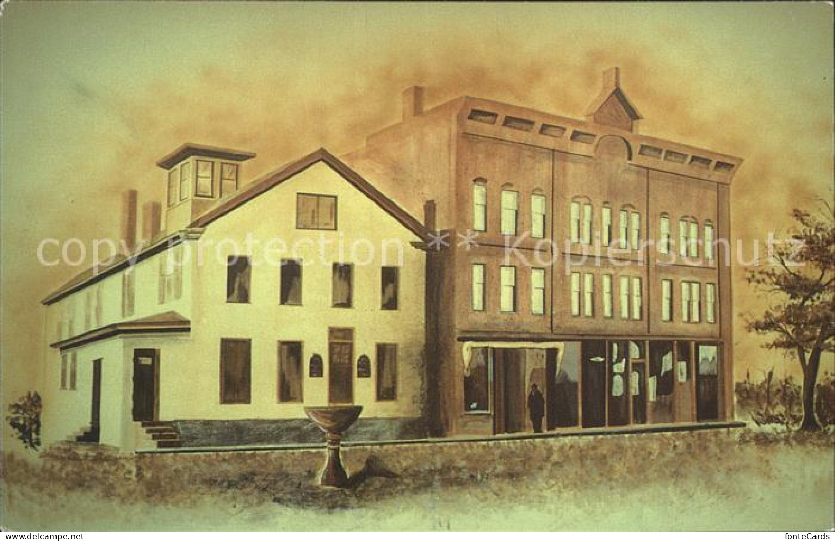 72167168 Plainville_Connecticut Plainville Chamber Of Commerce Painting By David - Altri & Non Classificati