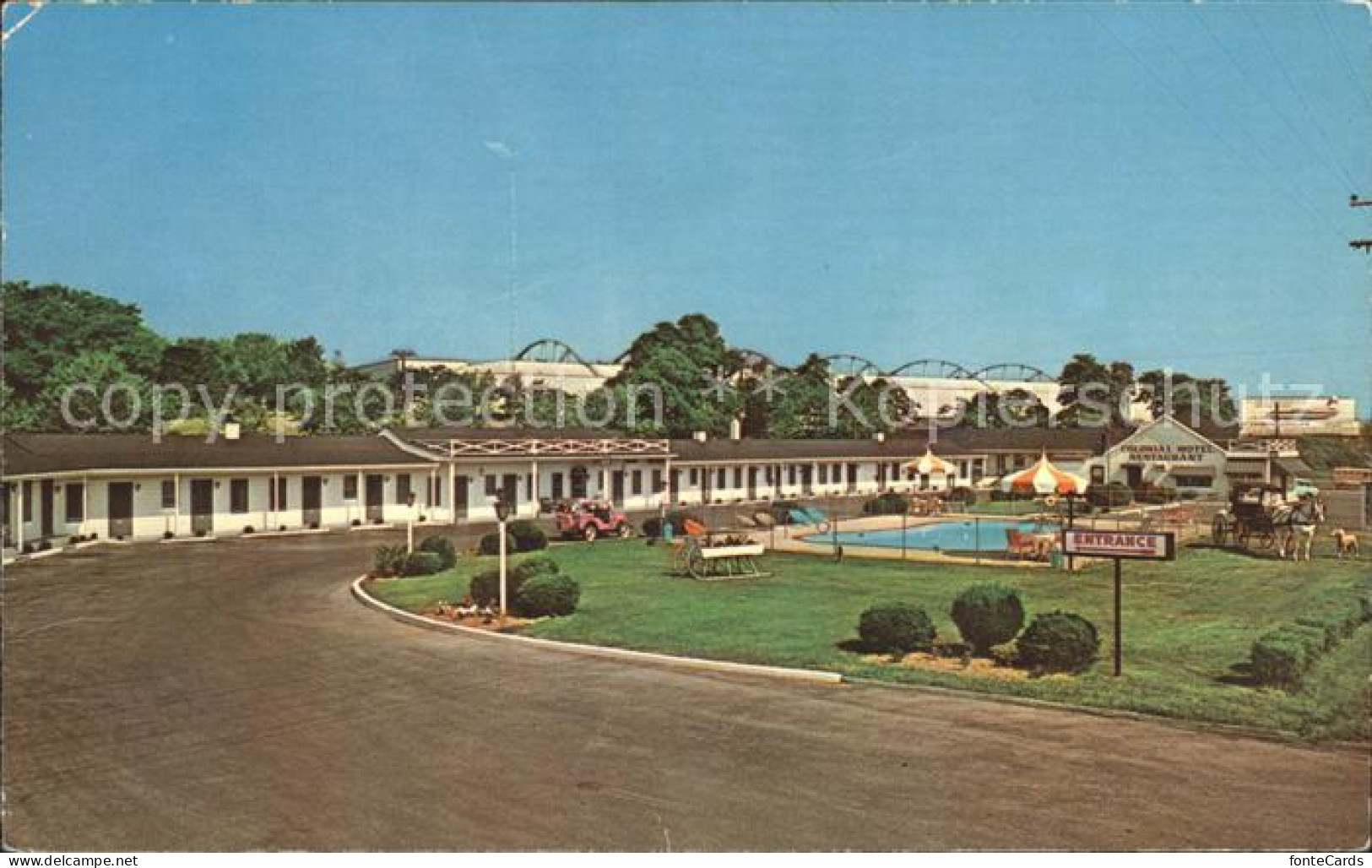 72161836 Hagerstown_Maryland Colonial Motel Restaurant Swimming Pool - Altri & Non Classificati
