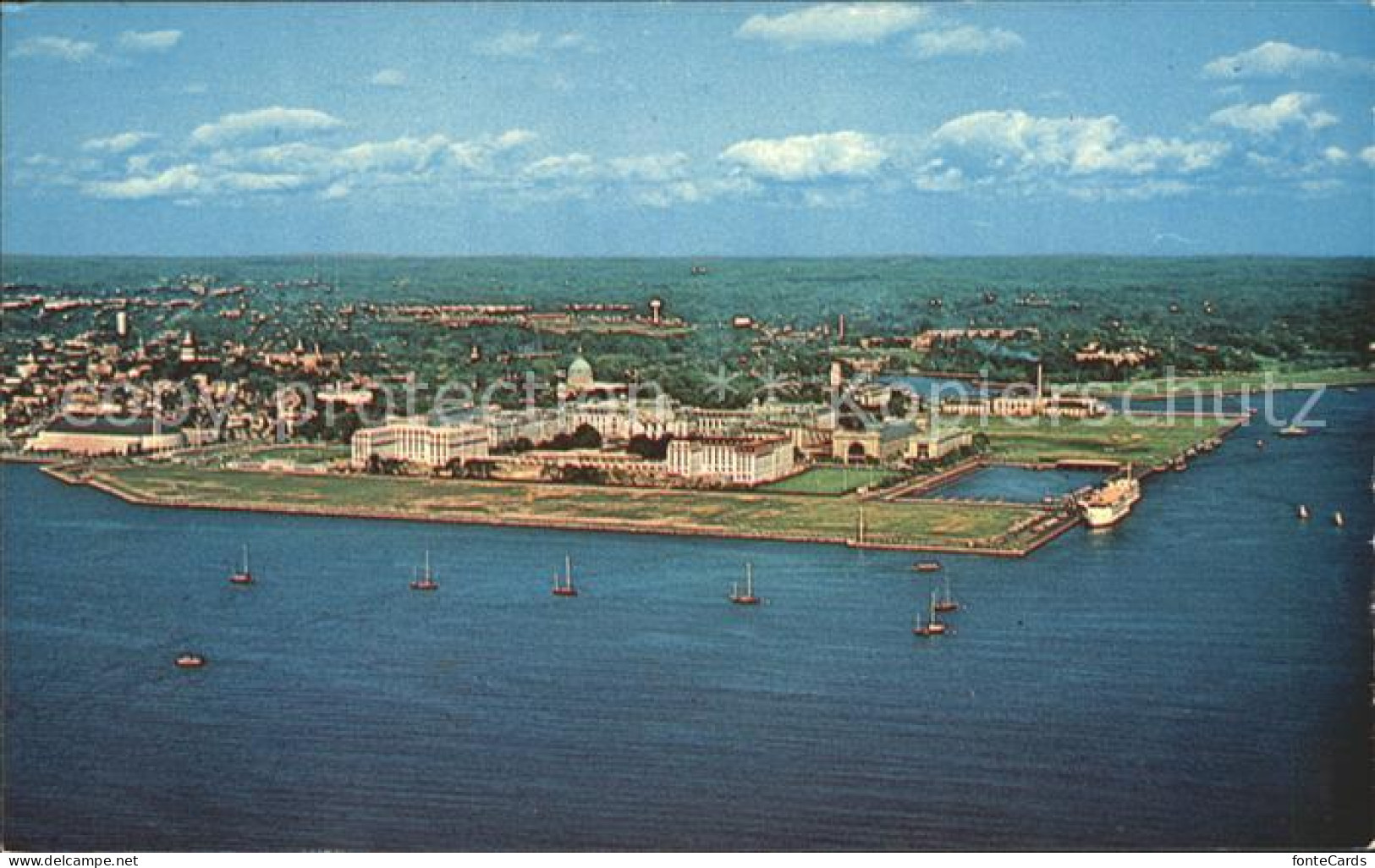 72161832 Annapolis_Maryland US Naval Academy Campus Of University Aerial View - Andere & Zonder Classificatie