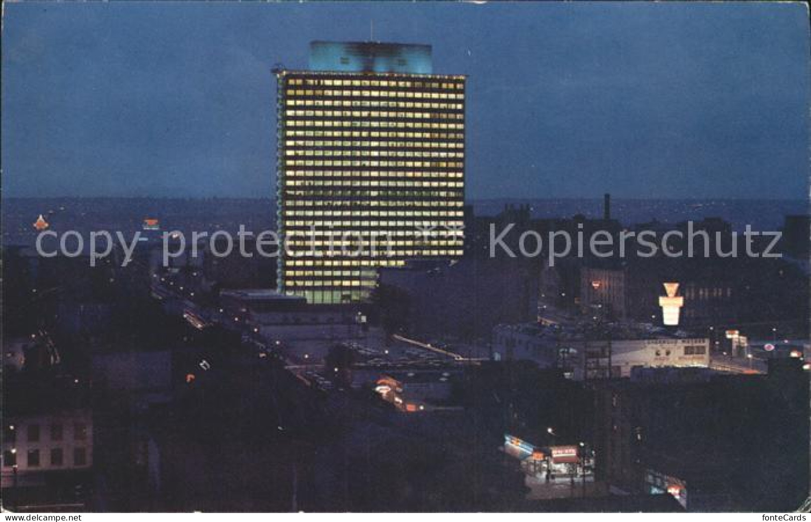 72161815 Vancouver British Columbia BC Electric Building At Night Vancouver - Zonder Classificatie