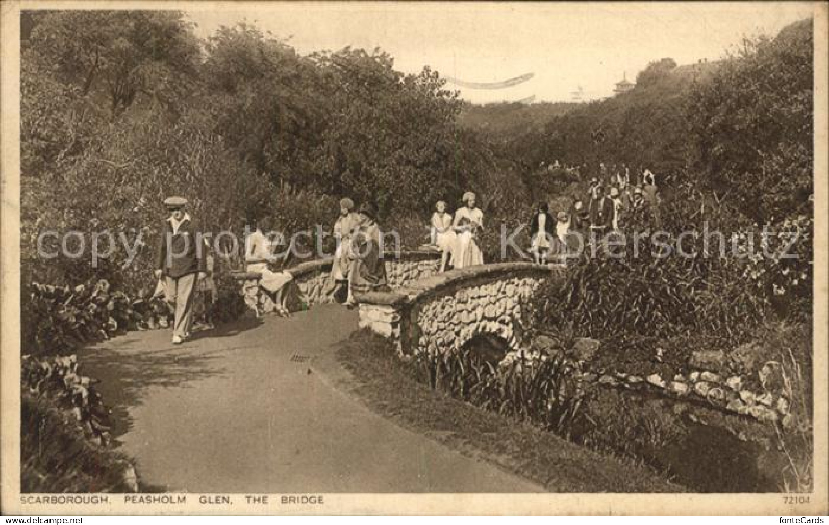 72157767 Scarborough UK Peasholm Glen The Bridge Scarborough UK - Sonstige & Ohne Zuordnung