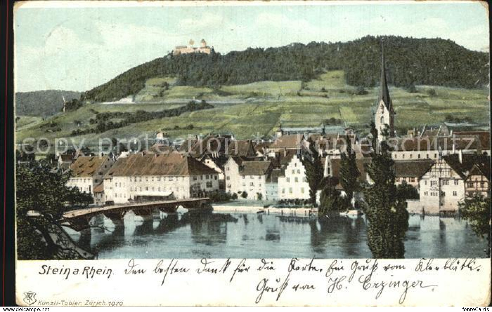 12471168 Stein Rhein Stadtansicht Stein Am Rhein - Andere & Zonder Classificatie