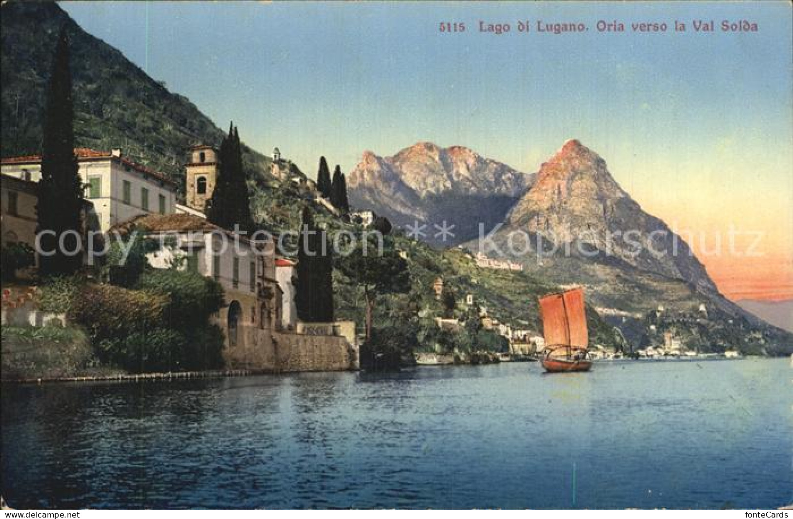 12471098 Lugano TI Oria Verso La Val Solda Lugano - Andere & Zonder Classificatie