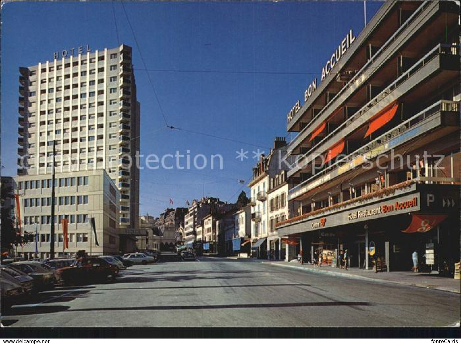 12468891 Montreux VD La Grande Rue Hotel Bon Accueil Montreux - Other & Unclassified