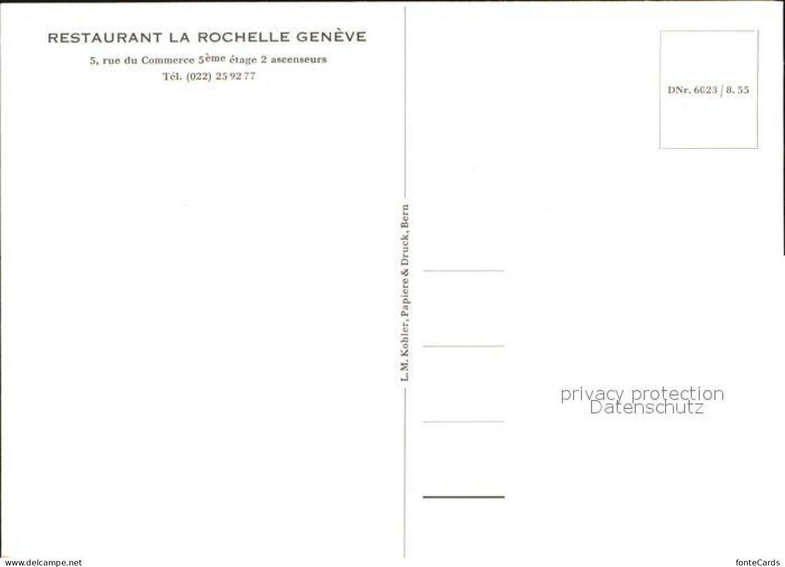 12467962 Genf GE Restaurant La Rochelle Genf GE - Andere & Zonder Classificatie