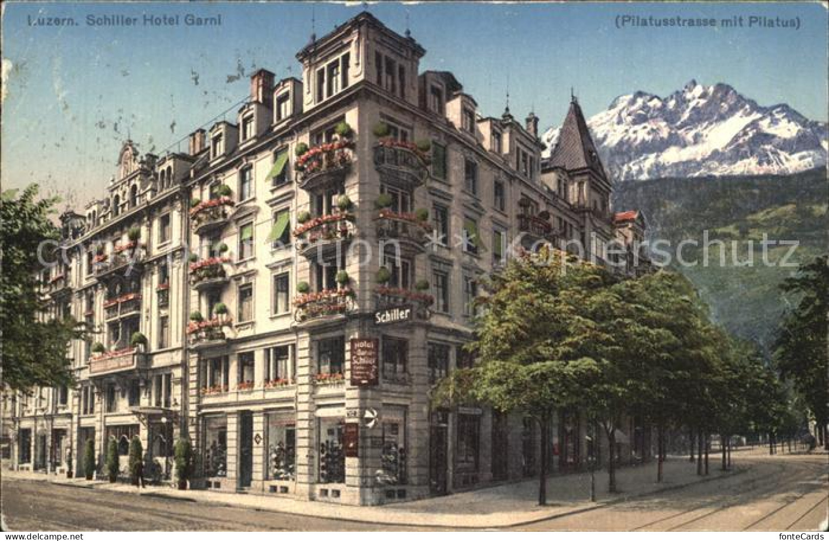 12467931 Luzern LU Hotel Schiller Garni Pilatusstra?e Pilatus Luzern LU - Autres & Non Classés