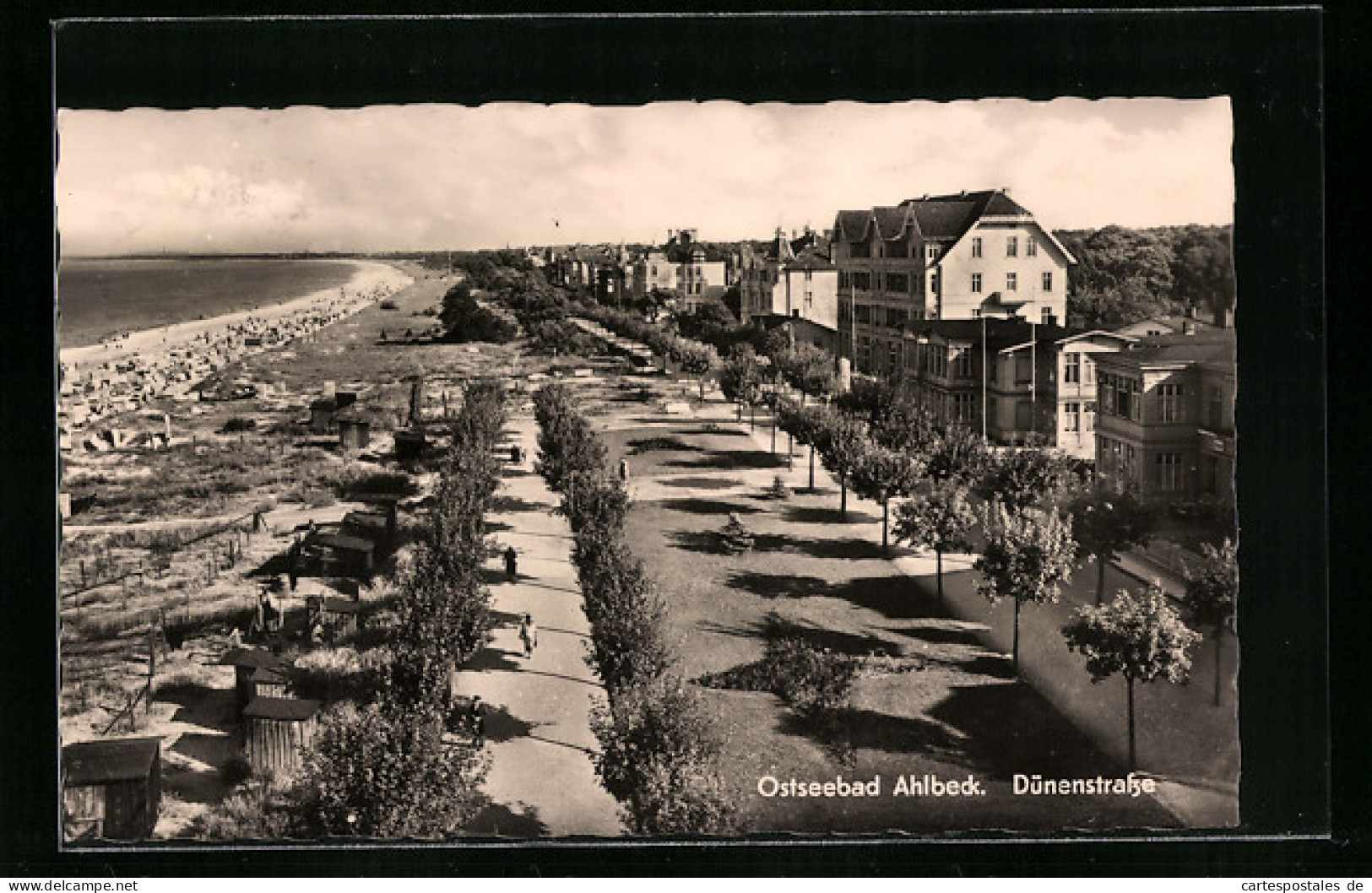 AK Ahlbeck, Dünenstrasse Und Strand  - Other & Unclassified