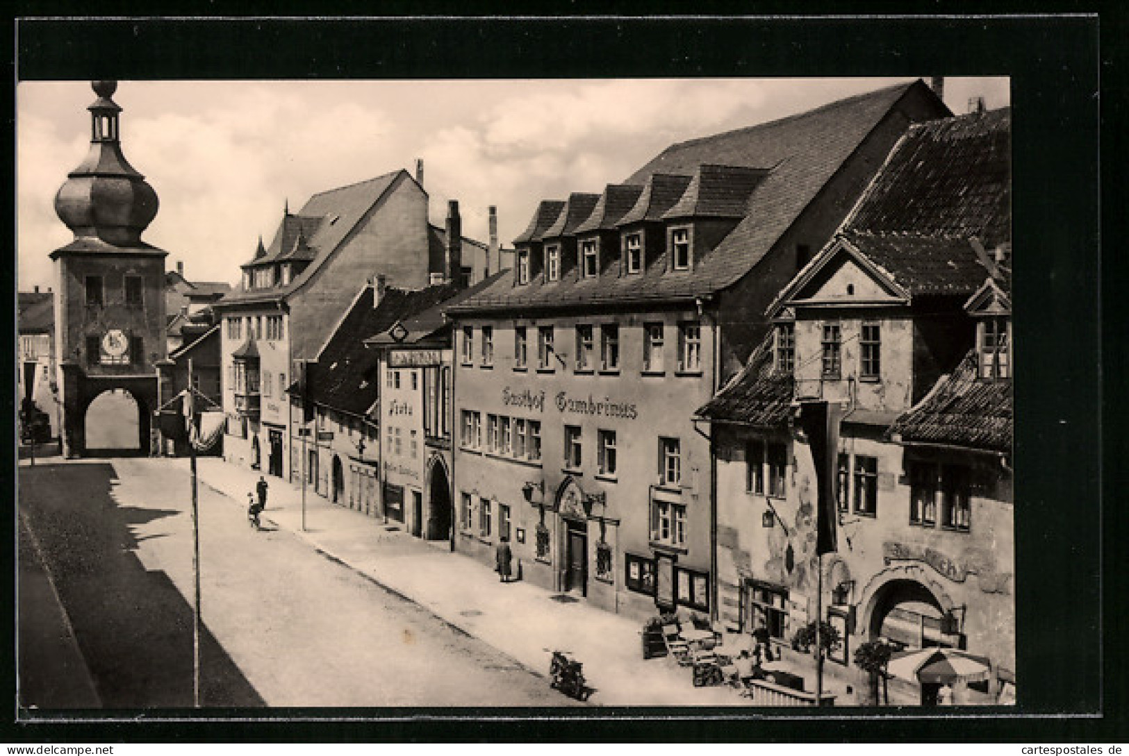 AK Saalfeld /Saale, Blankenburger Strasse Mit Loch Und Gasthof Gambrinus  - Saalfeld