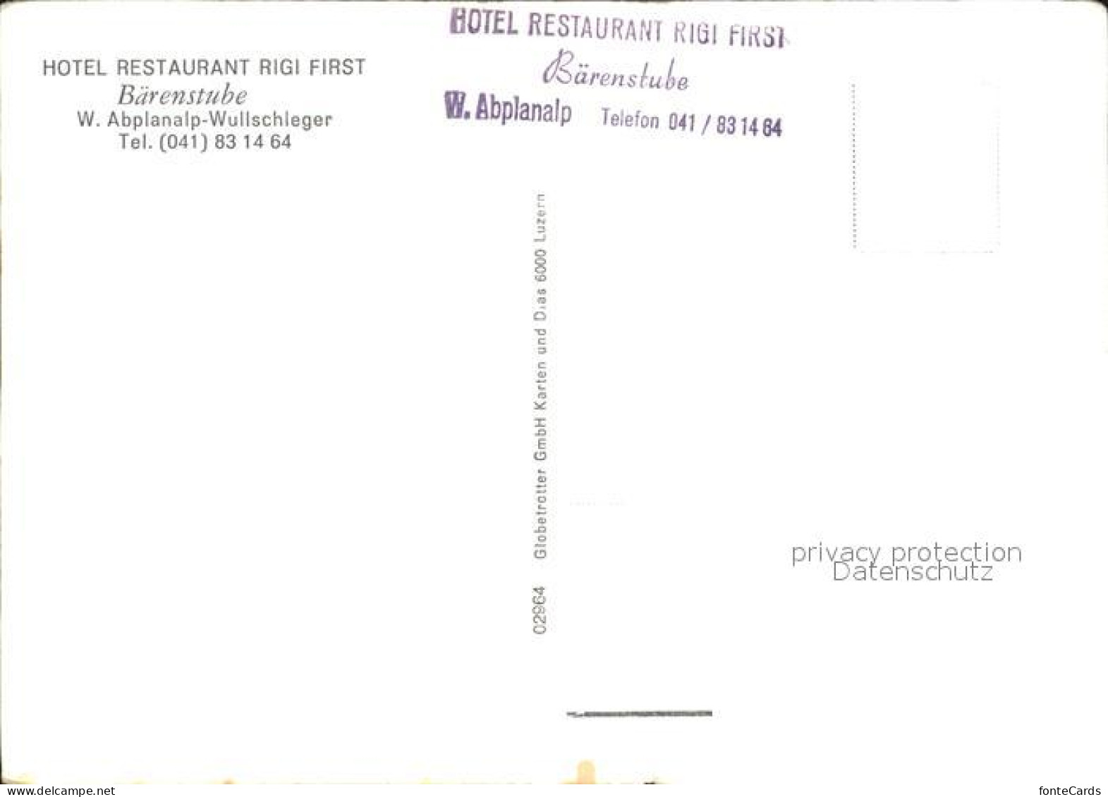 12467598 Rigi Hotel Restaurant Baerenstube  - Sonstige & Ohne Zuordnung