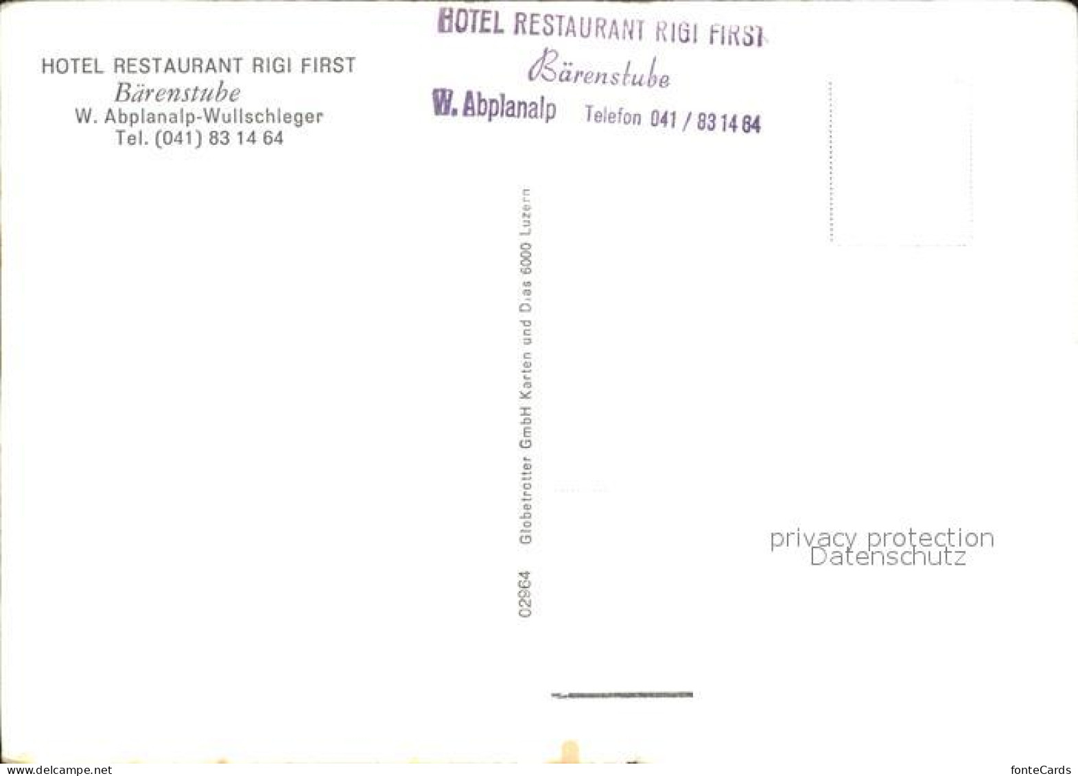 12467598 Rigi Hotel Restaurant Baerenstube  - Other & Unclassified