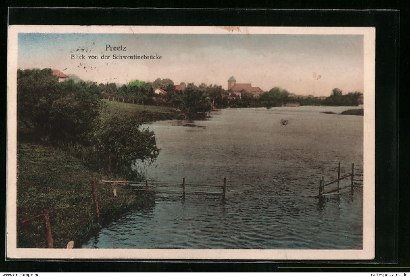 AK Preetz, Blick Von Der Schwentinebrücke  - Preetz