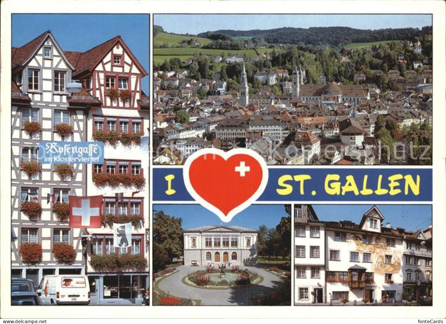 12467150 St Gallen SG Teilansichten Rosengasse Klosterviertel St. Gallen - Sonstige & Ohne Zuordnung