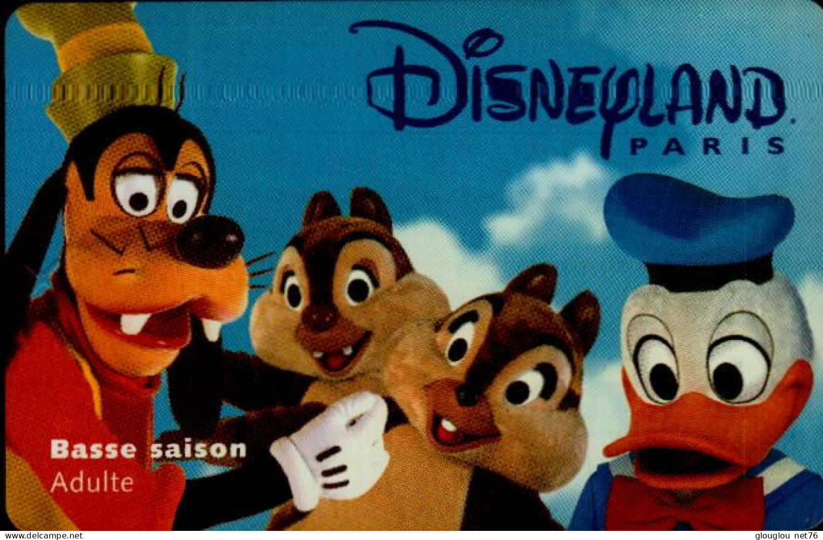 PASSEPORT DISNEY... BASSE SAISON  ..ADULTE - Toegangsticket Disney