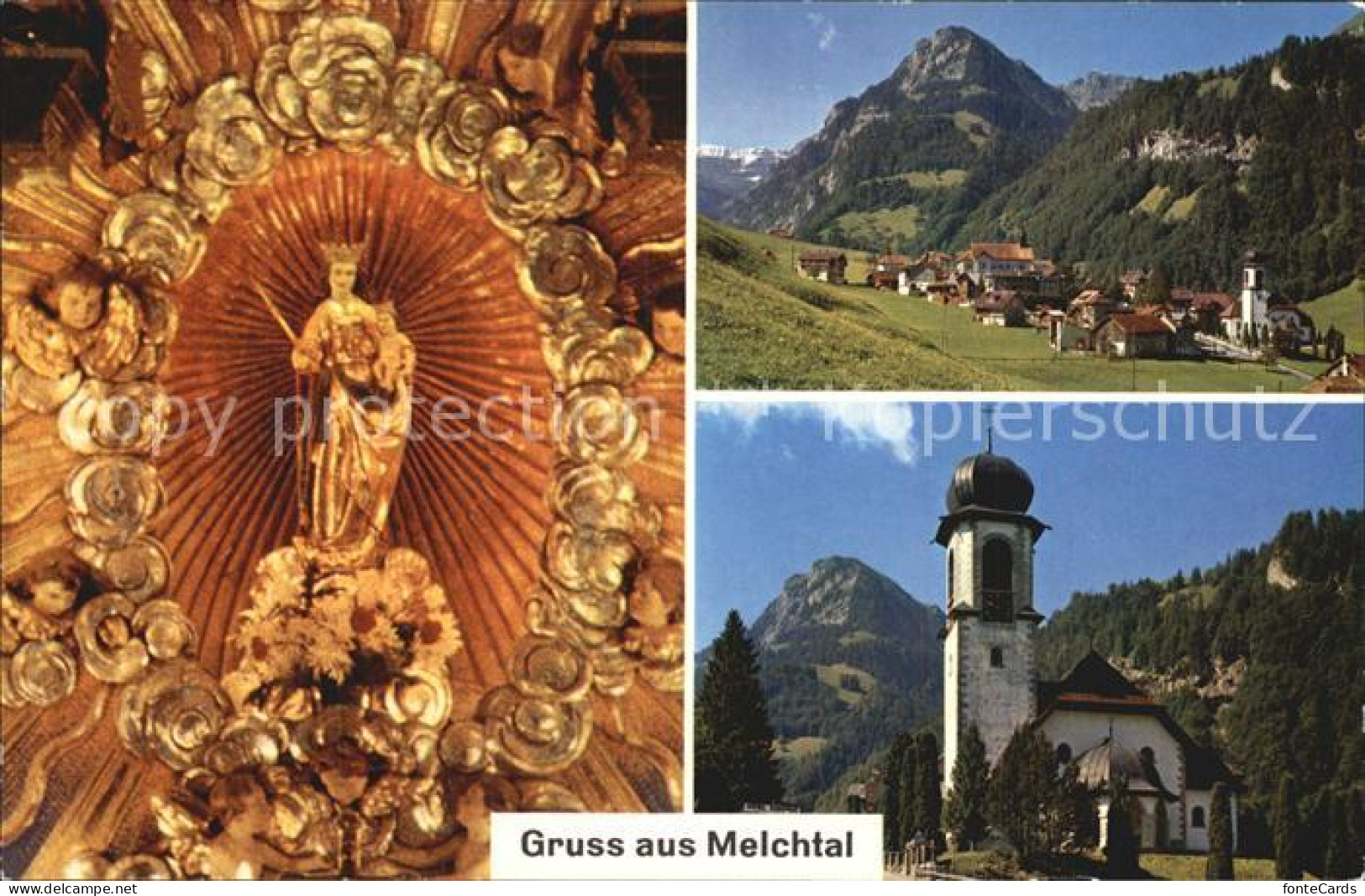 12467078 Melchtal Marienaltar Wallfahrtskirche Raemisflue Alpen Melchtal - Sonstige & Ohne Zuordnung
