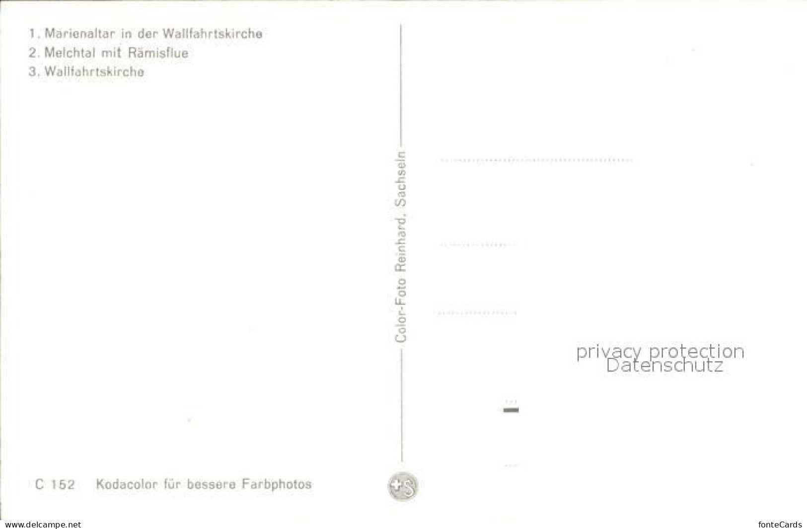 12467078 Melchtal Marienaltar Wallfahrtskirche Raemisflue Alpen Melchtal - Andere & Zonder Classificatie
