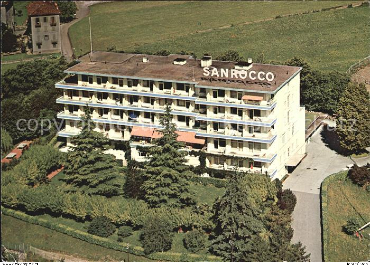 12466864 Lugano TI Kurhaus Sanrocco Fliegeraufnahme Lugano - Sonstige & Ohne Zuordnung