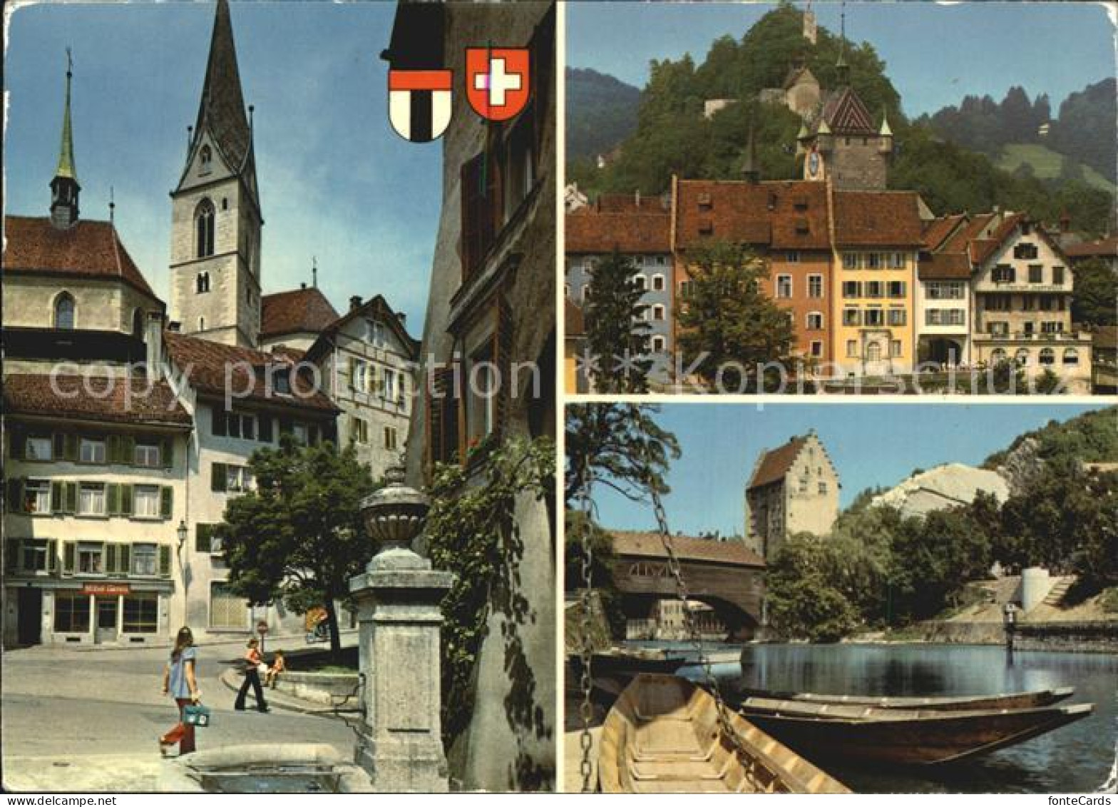 12466391 Baden AG Altstadt Pfarrkirche Stadtturm Ruine Stein Landvogteischloss A - Autres & Non Classés