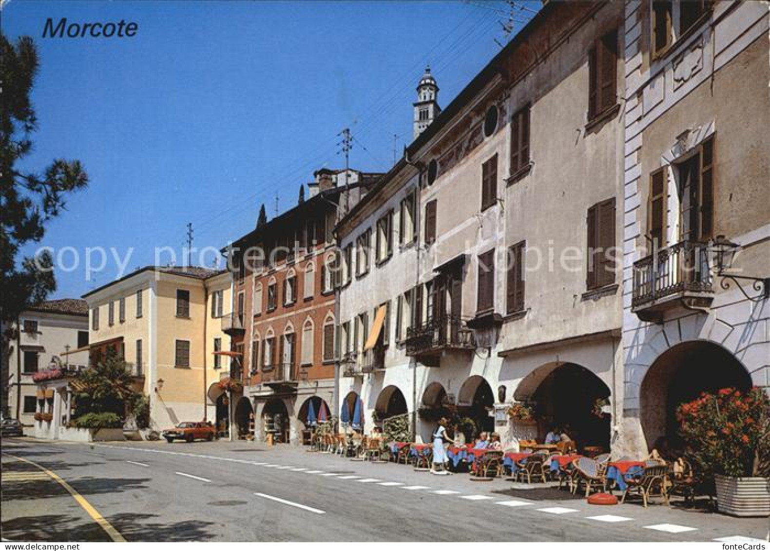 12466373 Morcote TI Strassencafes Morcote - Sonstige & Ohne Zuordnung