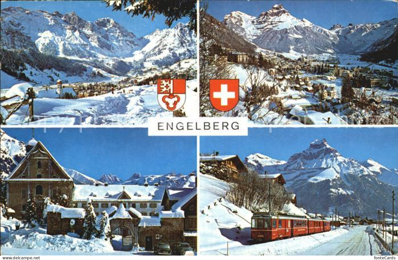 12465912 Engelberg OW Panorama Teilansicht Bahn Engelberg - Andere & Zonder Classificatie