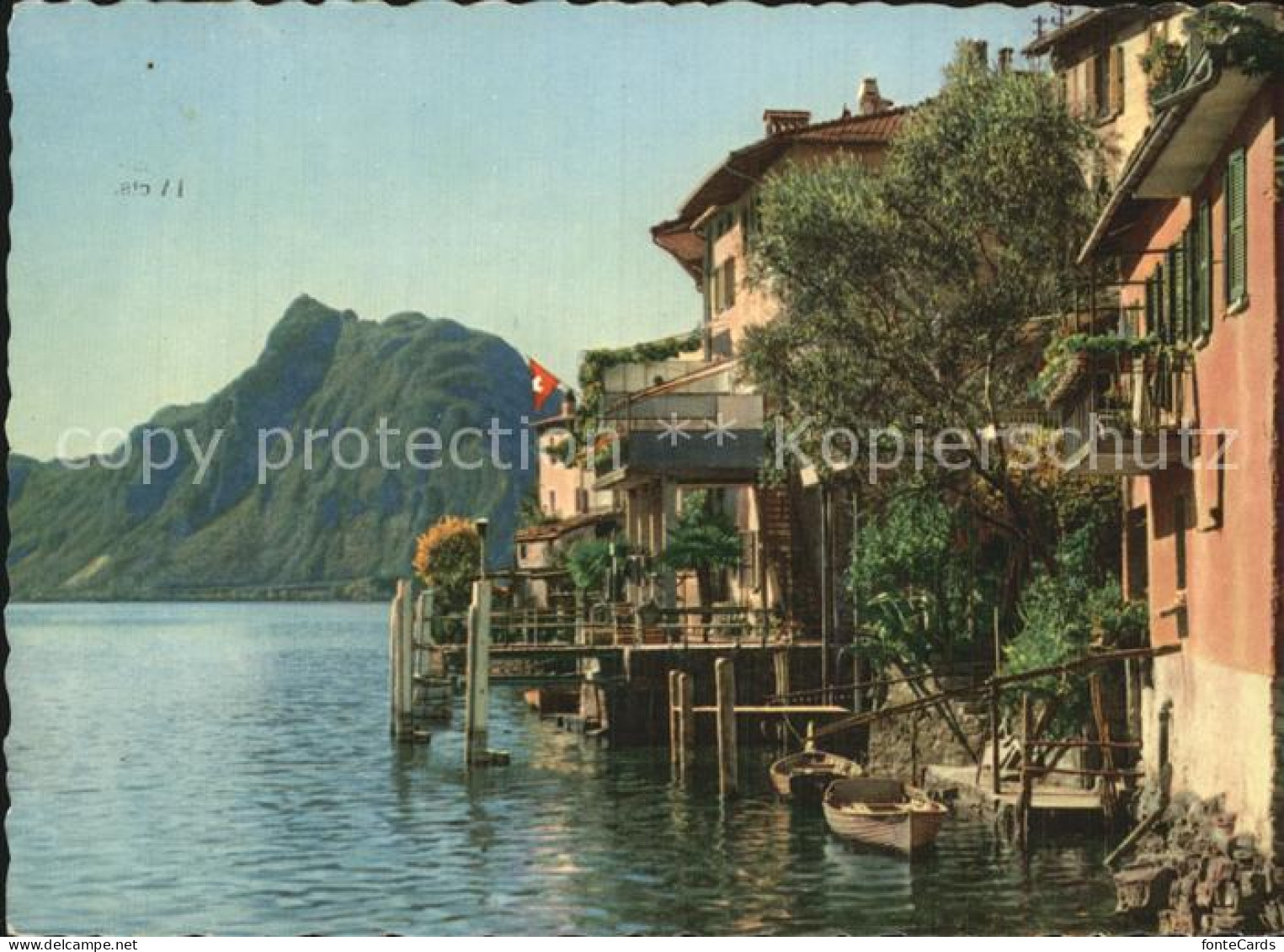 12465908 Gandria Lago Di Lugano Mit Monte San Salvador Gandria - Sonstige & Ohne Zuordnung