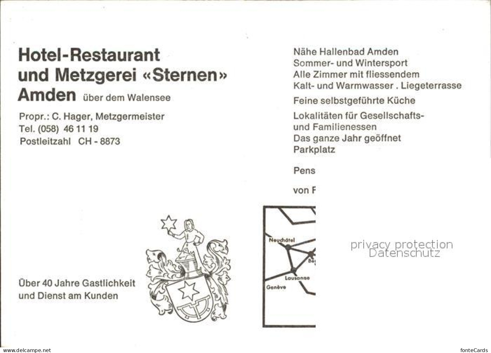 12465080 Amden SG Gasthaus Metzgerei Sternen Betlis - Sonstige & Ohne Zuordnung