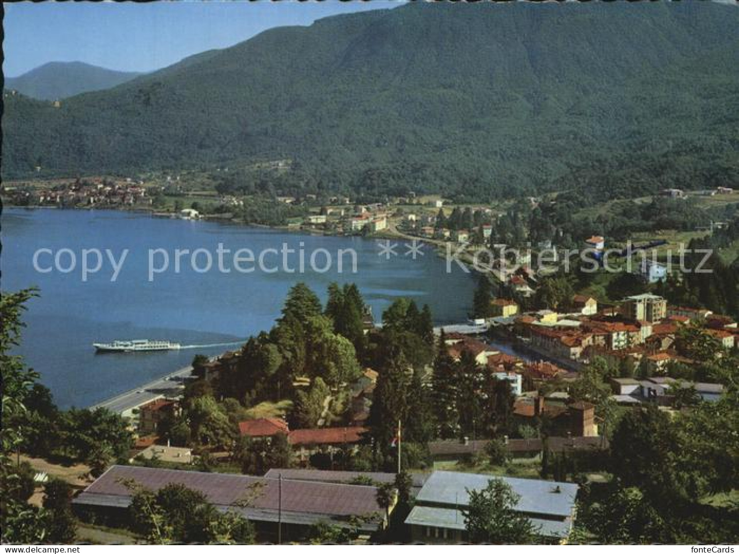 12464894 Ponte Tresa Fliegeraufnahme Mit Lago Di Lugano Ponte Tresa - Sonstige & Ohne Zuordnung