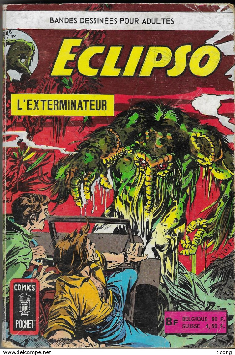 ECLIPSO RECUEIL NUMERO 3041 - EDITIONS COMICS POCKET ARTIMA 1975,VOIR LES SCANNERS - Eclipso