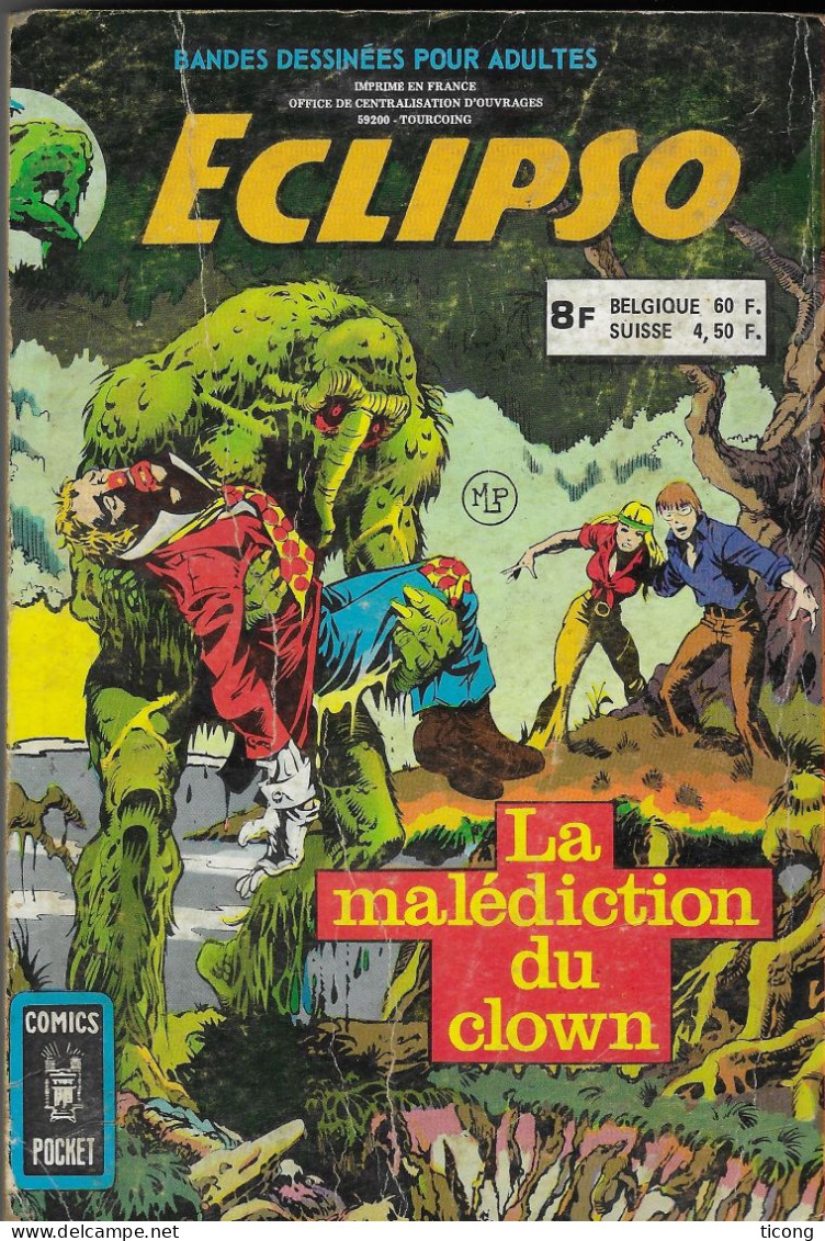 ECLIPSO RECUEIL NUMERO 3041 - EDITIONS COMICS POCKET ARTIMA 1975,VOIR LES SCANNERS - Eclipso