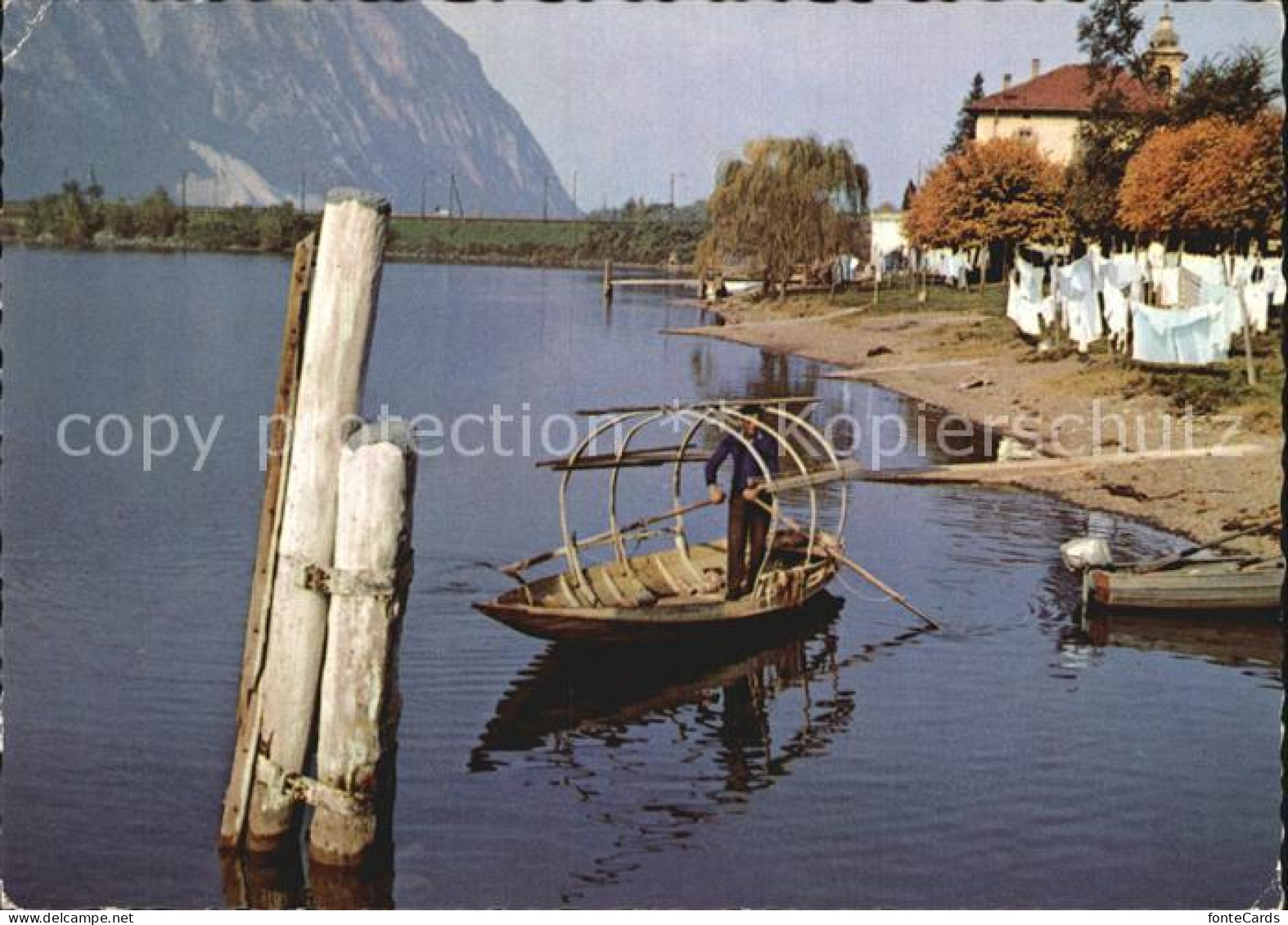 12459671 Bissone Lago Di Lugano Panorama Bissone - Sonstige & Ohne Zuordnung