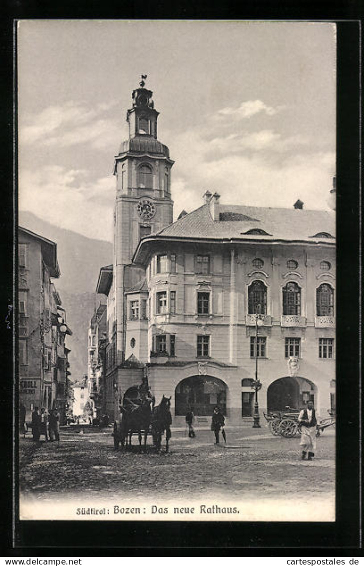 Cartolina Bozen, Das Neue Rathaus  - Bolzano