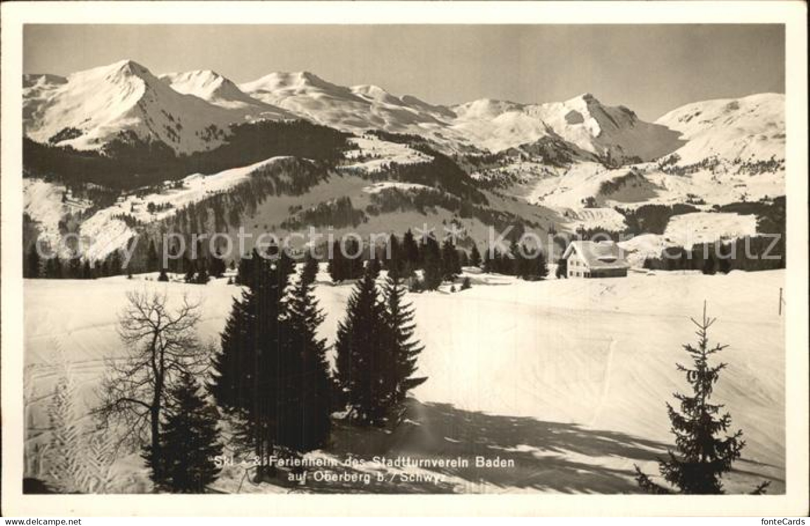 12459573 Oberberg OW Ski Ferienheim Stadtturnverein Baden Oberberg - Altri & Non Classificati