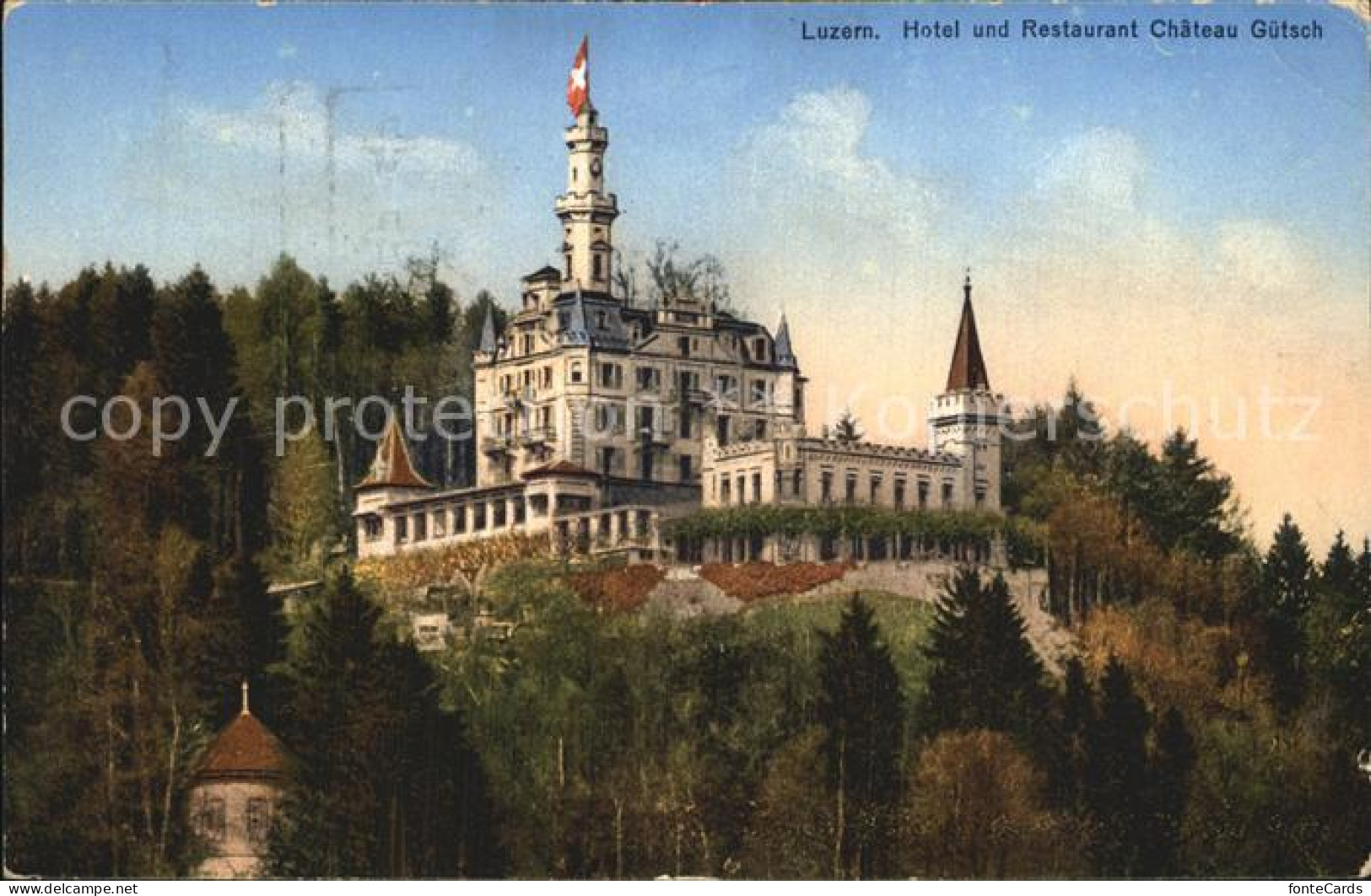 12459512 Luzern LU Hotel Restaurant Chateau Guetsch  Luzern - Autres & Non Classés