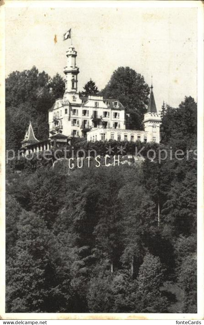 12459511 Luzern LU Hotel Terrasse Restaurant Guetsch Luzern - Autres & Non Classés