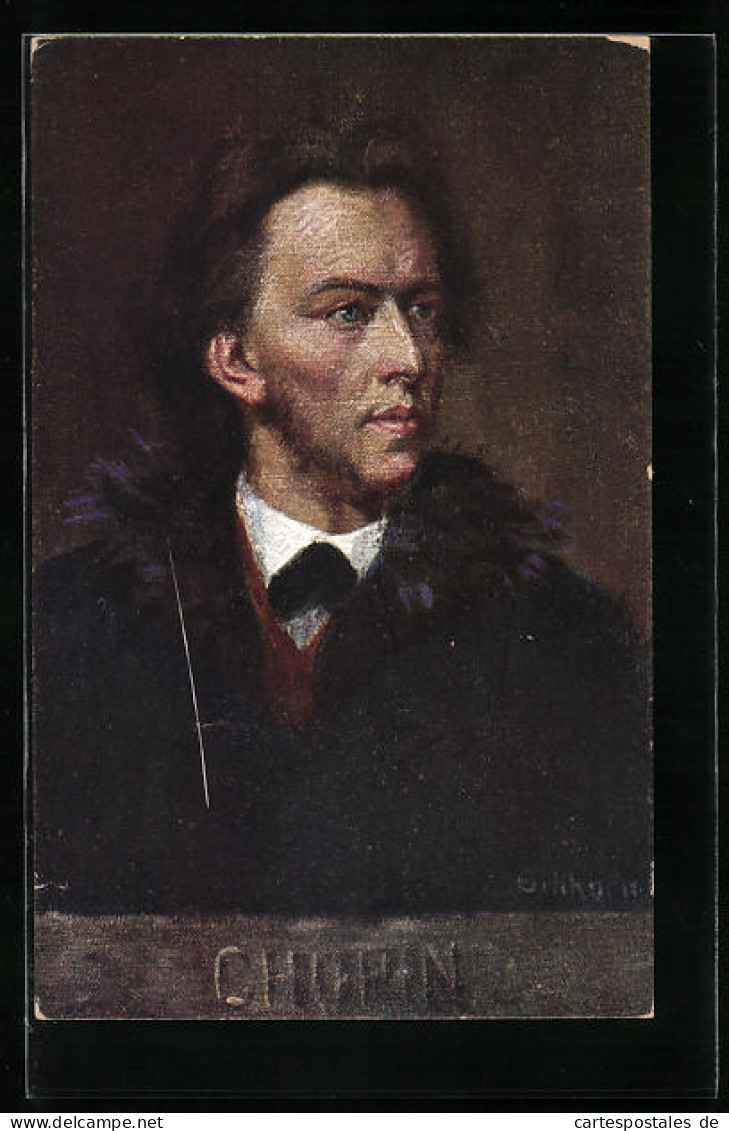 Künstler-AK Portrait Vom Komponisten Frédéric Chopin  - Artistes