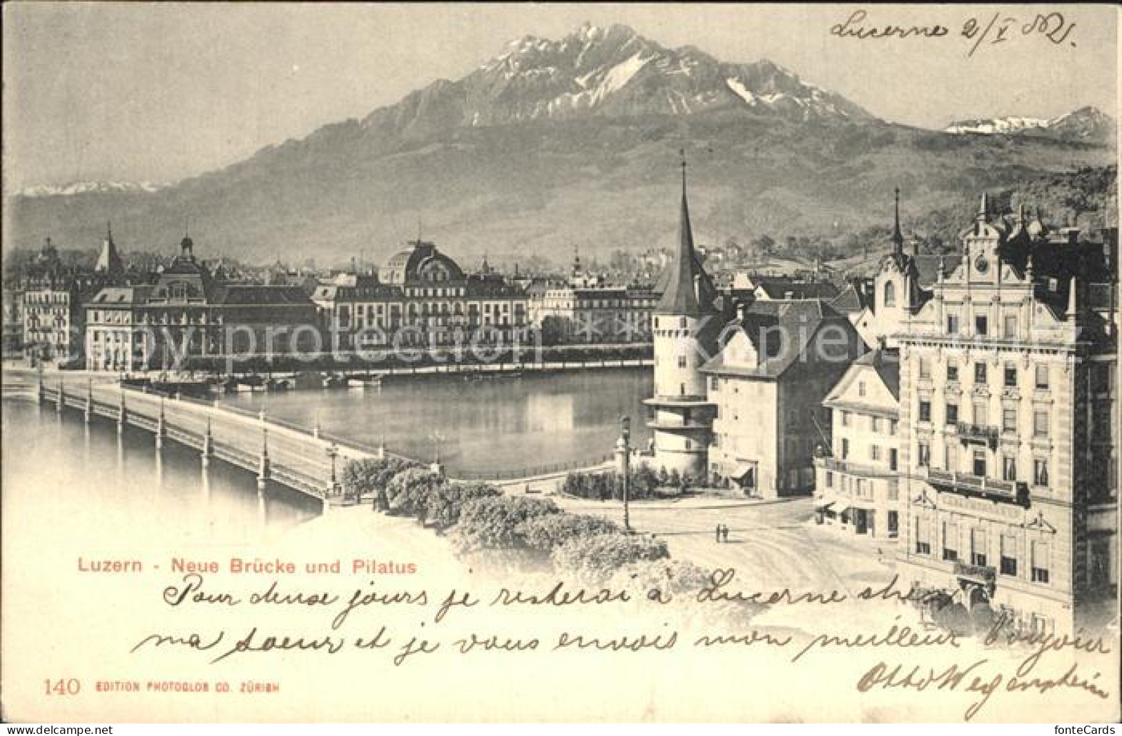12459430 Luzern LU Neue Bruecke Pilatus Luzern - Autres & Non Classés