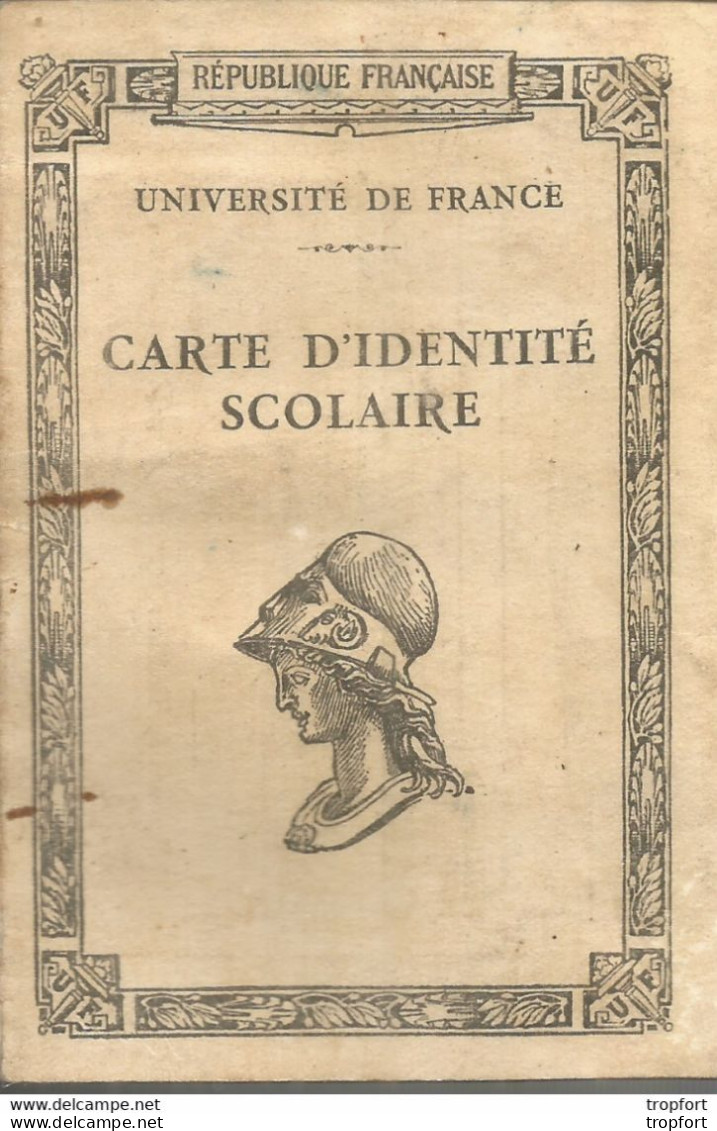 GX / Carte D'identité SCOLAIRE MARSEILLE 1922 BOURGES Lycée PERRIER SAINT-CHARLES - Historical Documents