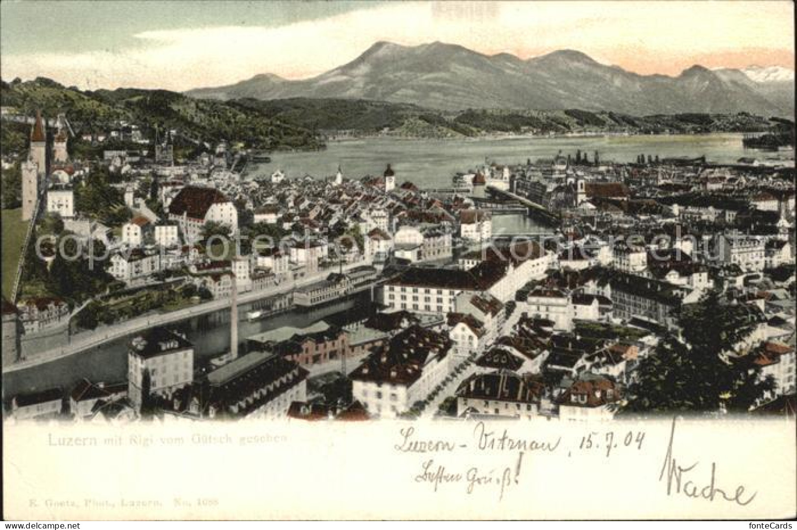 12459390 Luzern LU Rigi Blick Vom Guetsch Luzern - Andere & Zonder Classificatie