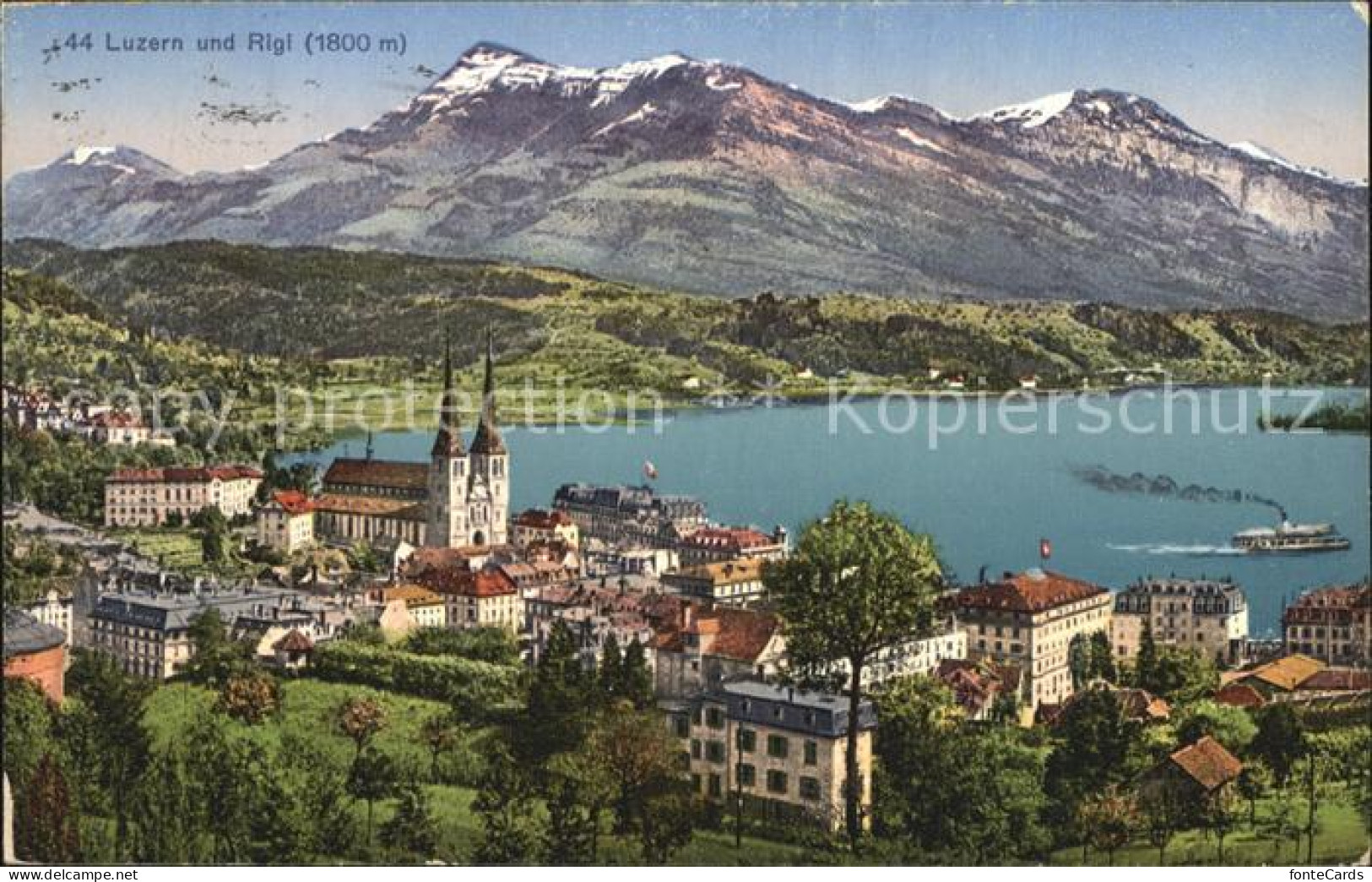 12459384 Luzern LU Rigi Stadtansicht Luzern - Sonstige & Ohne Zuordnung