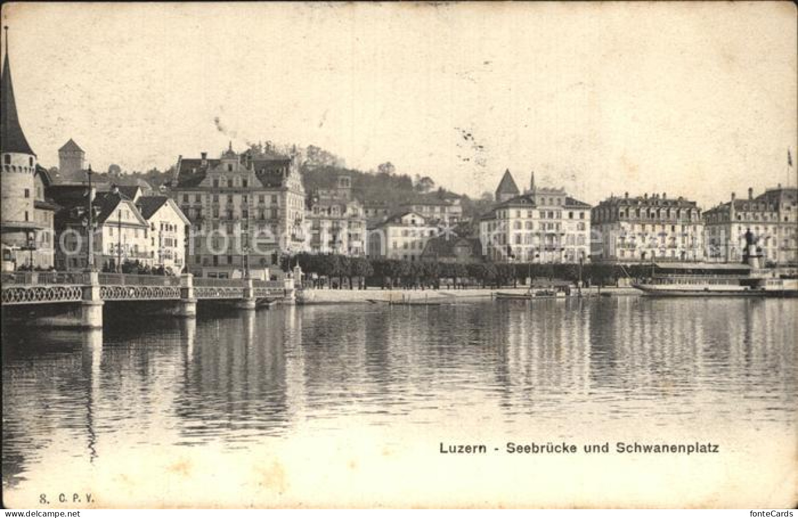 12459381 Luzern LU Seebruecke Schwanenplatz Luzern - Sonstige & Ohne Zuordnung