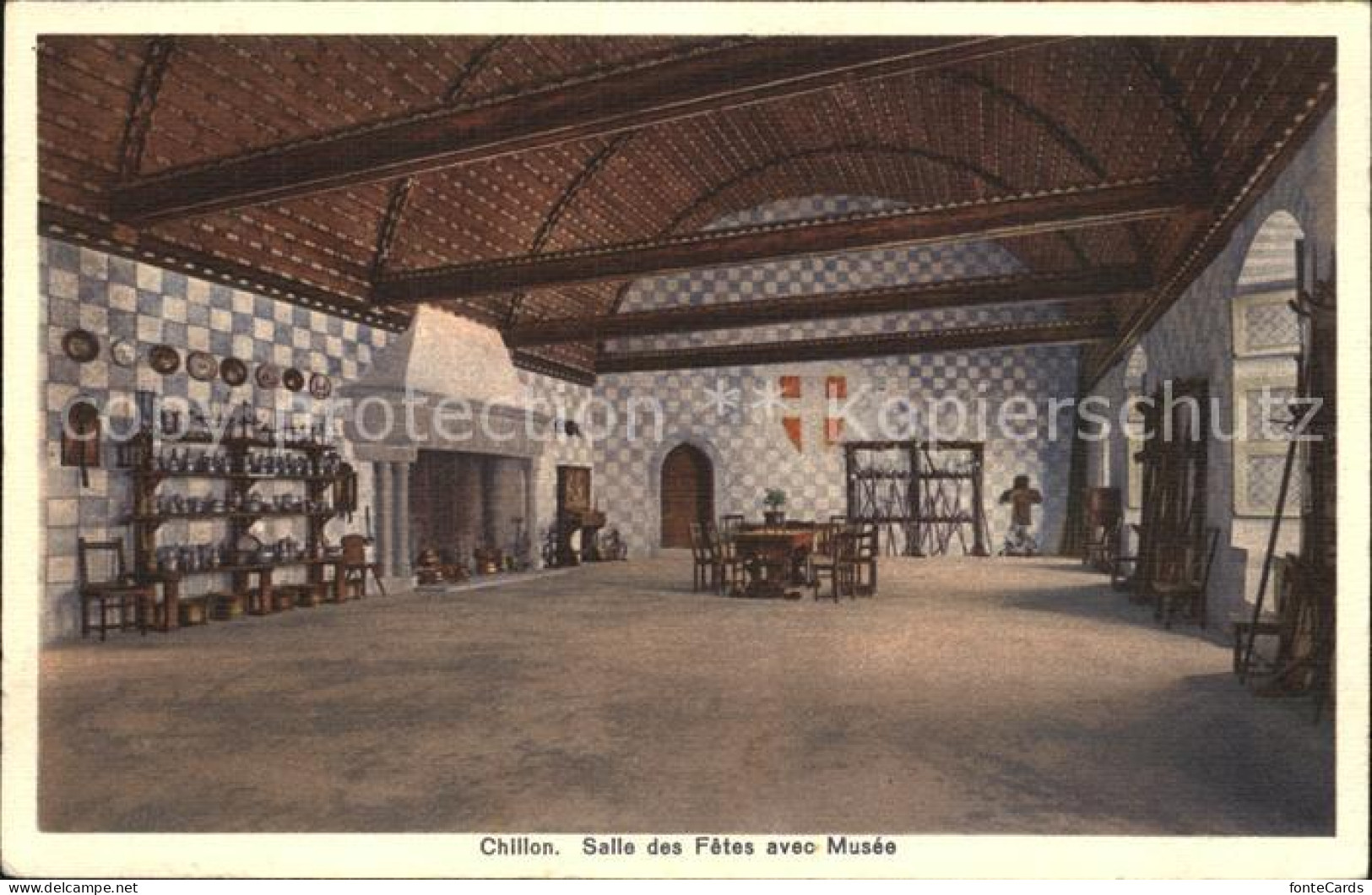 12459333 Chillon Festsaal Museum Montreux - Andere & Zonder Classificatie