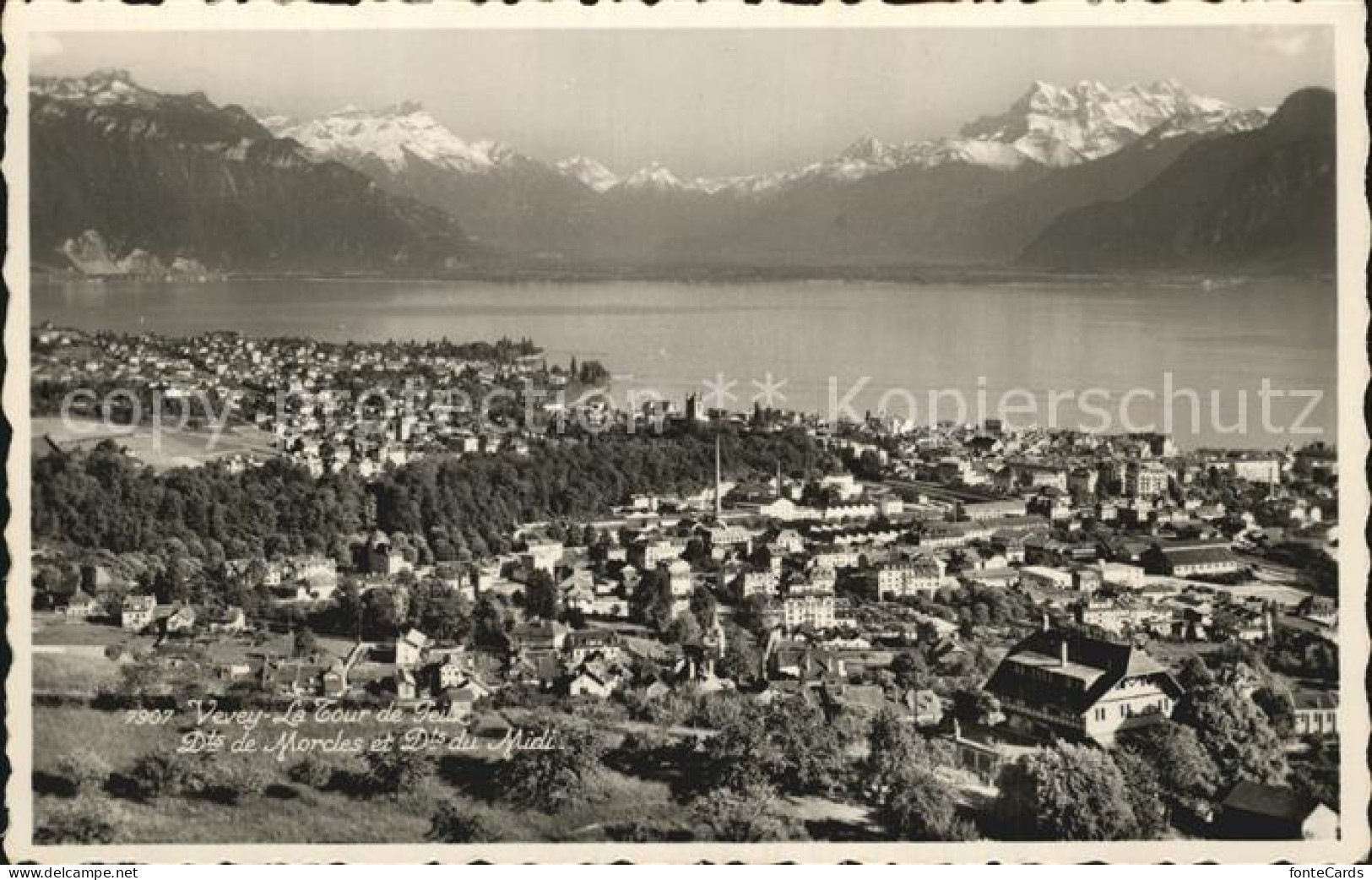 12459264 Vevey VD Tour De Peilz Dent Du Midi Morcles Vevey - Andere & Zonder Classificatie