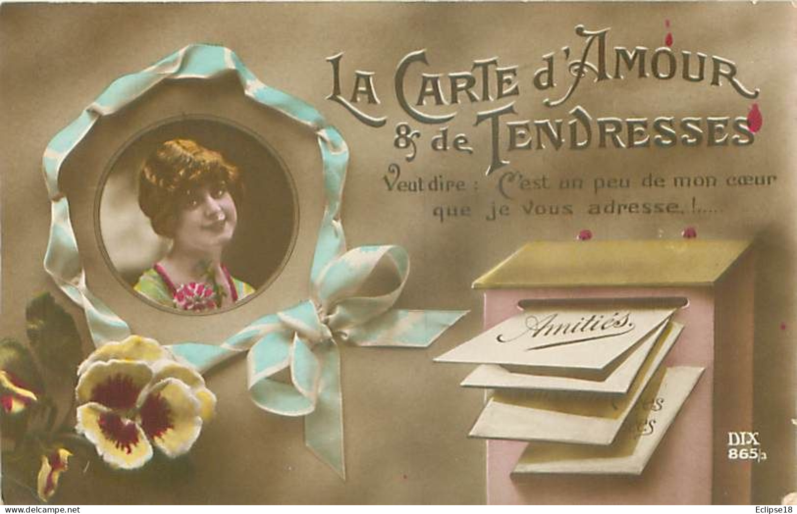 La Carte D' Amour Et De Tendresses - Femme   Q 2574 - Other & Unclassified