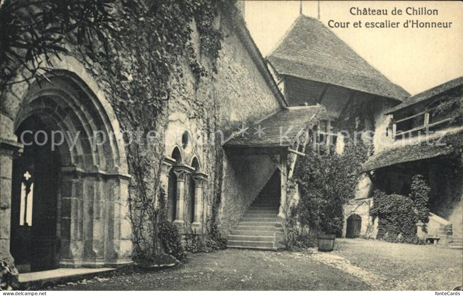 12459231 Chillon Gerichtshof Ehrentreppe Montreux - Sonstige & Ohne Zuordnung