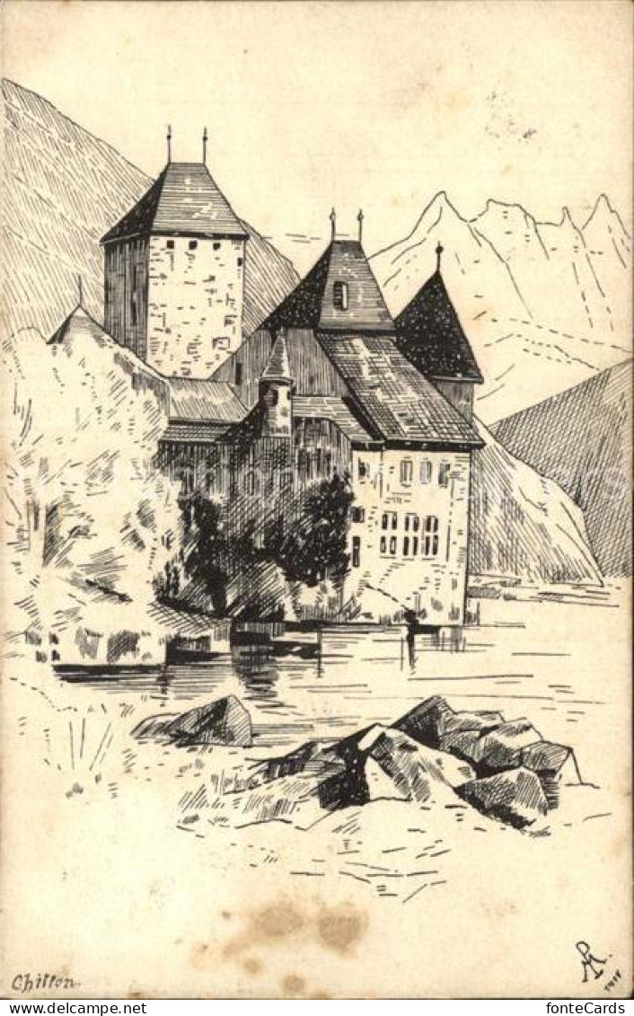 12459213 Chillon Chateau Montreux - Andere & Zonder Classificatie