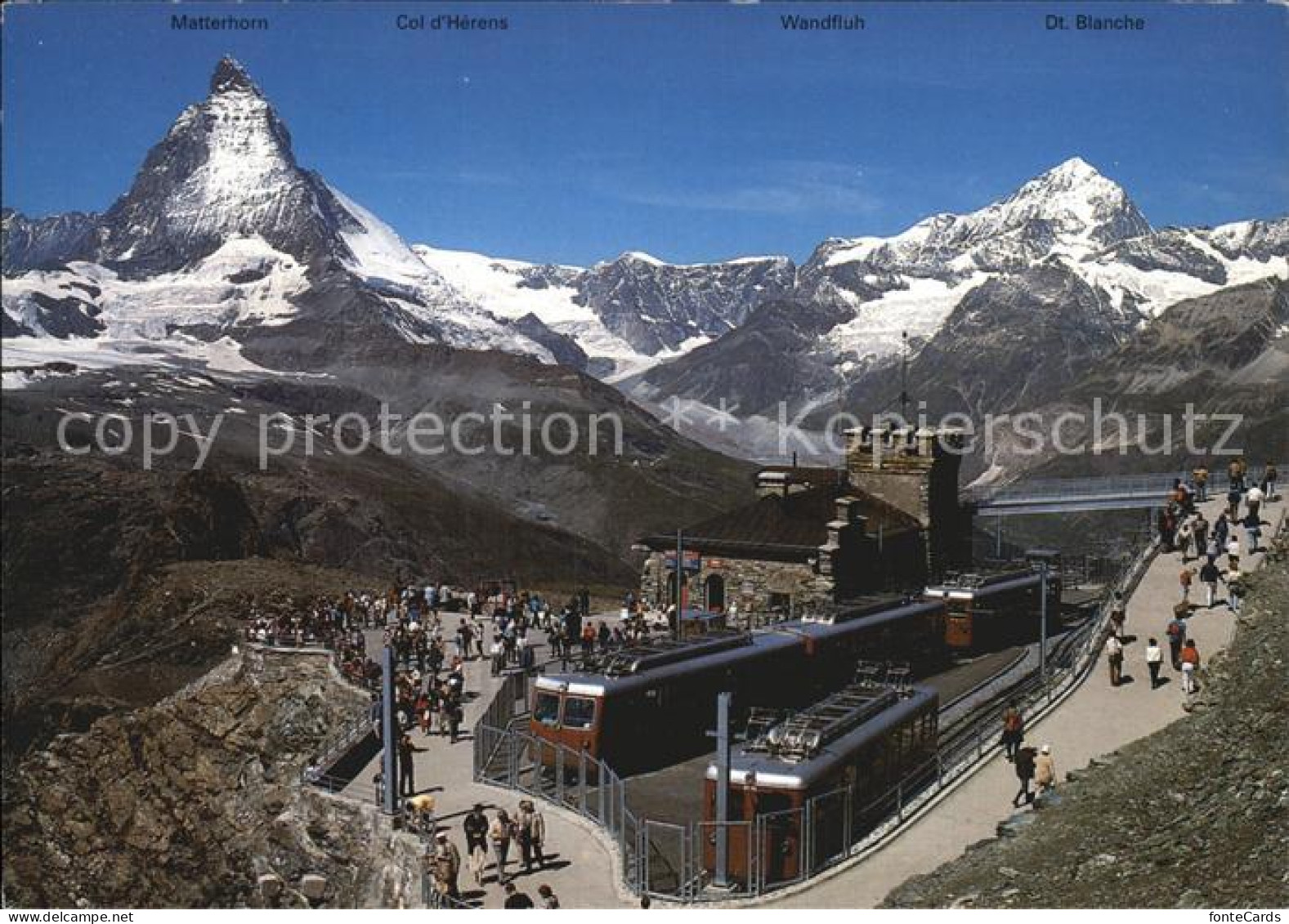 12458781 Zermatt VS Gornergratbahn Bergstation Matterhorn Walliser Alpen  - Andere & Zonder Classificatie