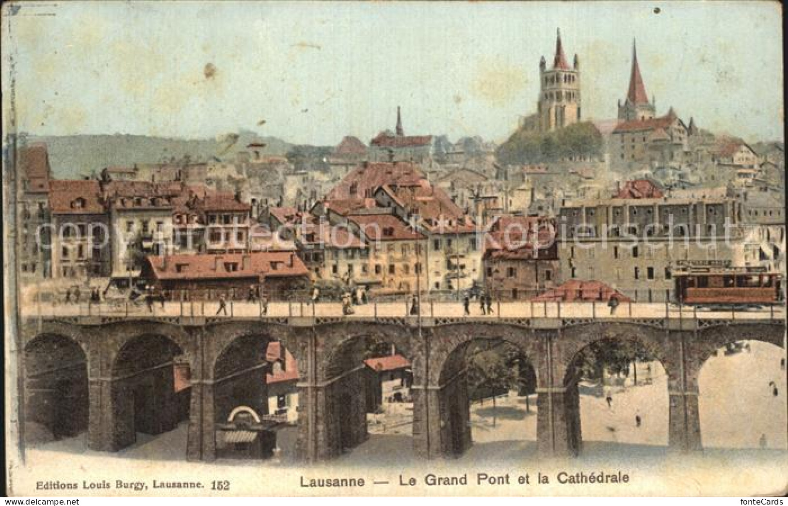 12458740 Lausanne VD Le Grand Pont Cathedrale Lausanne - Sonstige & Ohne Zuordnung