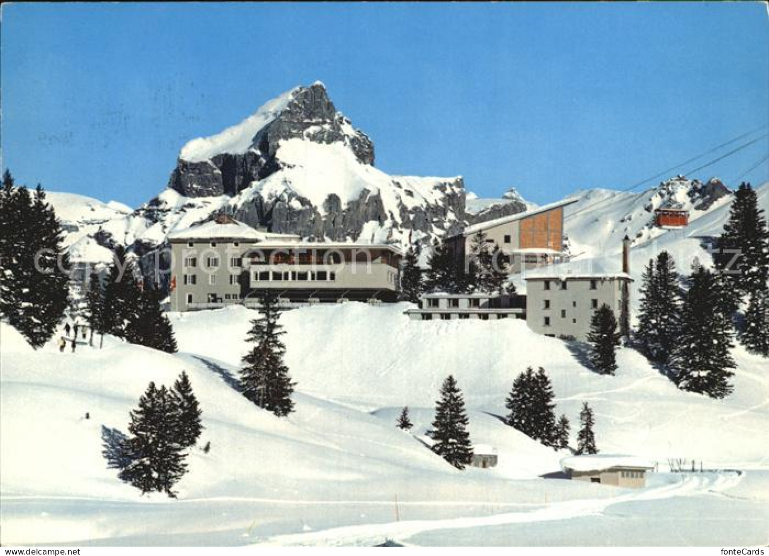 12458691 Engelberg OW Hotel Truebsee Titlis Bahn Mit Hahnen Engelberg - Andere & Zonder Classificatie