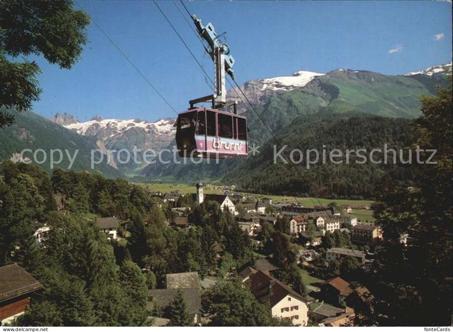 12458620 Engelberg OW Luftseilbahn Brunni Spannoerter Titlis Engelberg - Andere & Zonder Classificatie