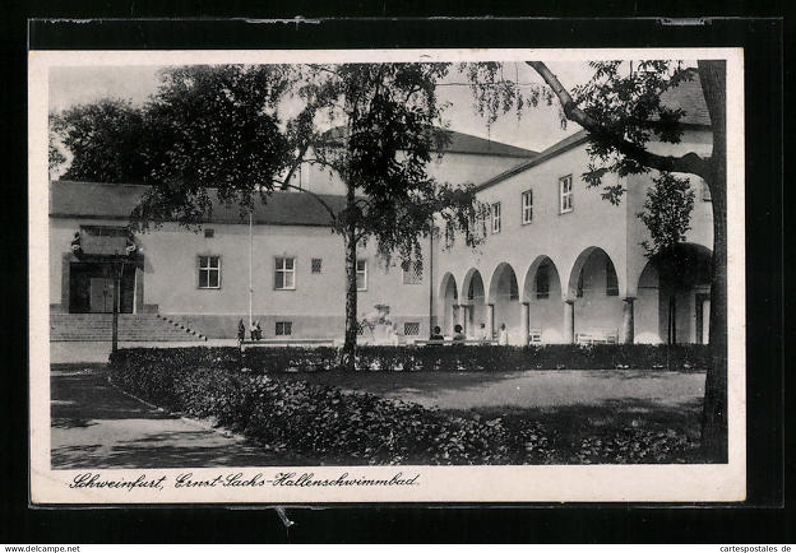 AK Schweinfurt, Ernst-Sachs-Hallenschwimmbad Mit Park  - Schweinfurt